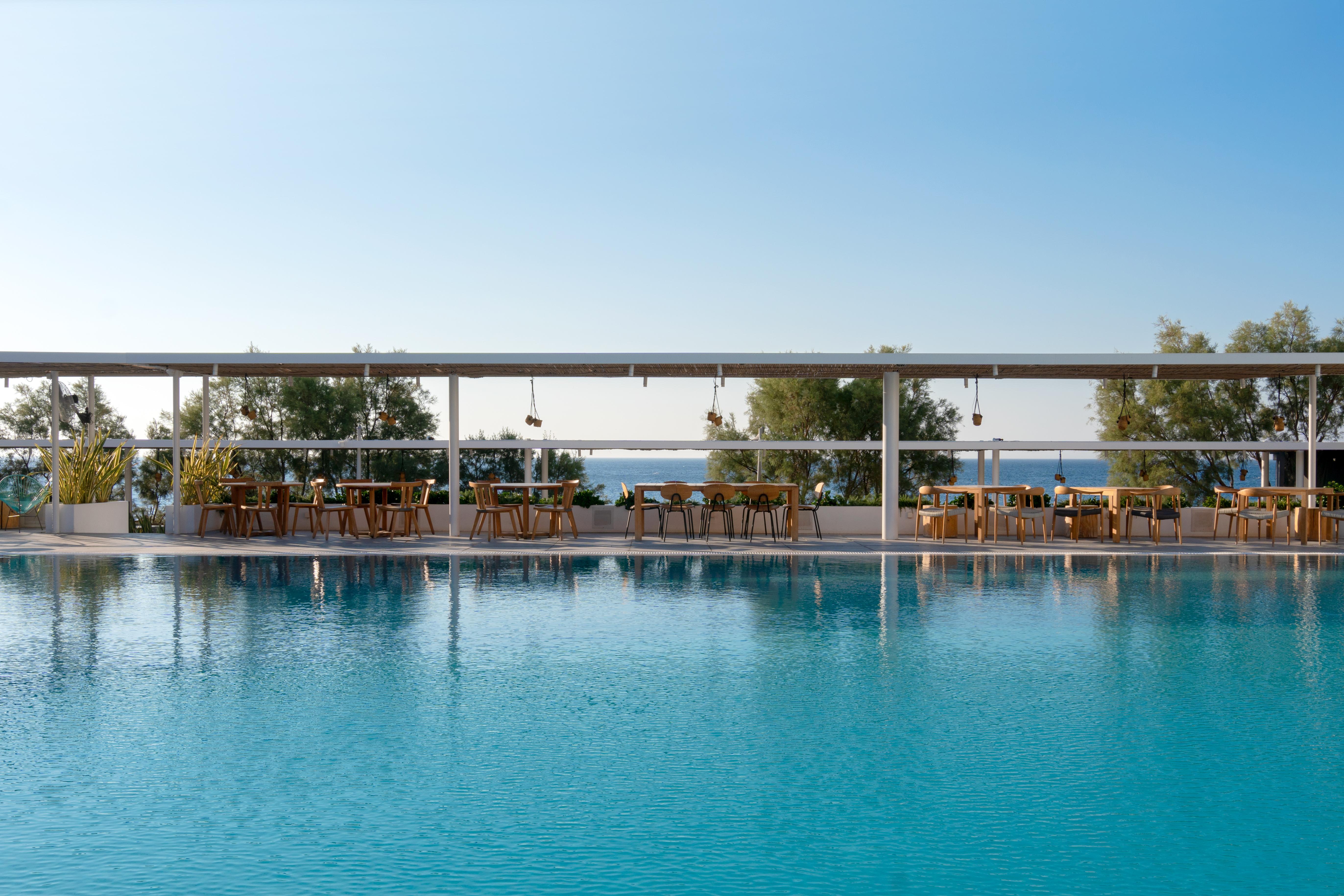 Kamari Beach Hotel Bagian luar foto
