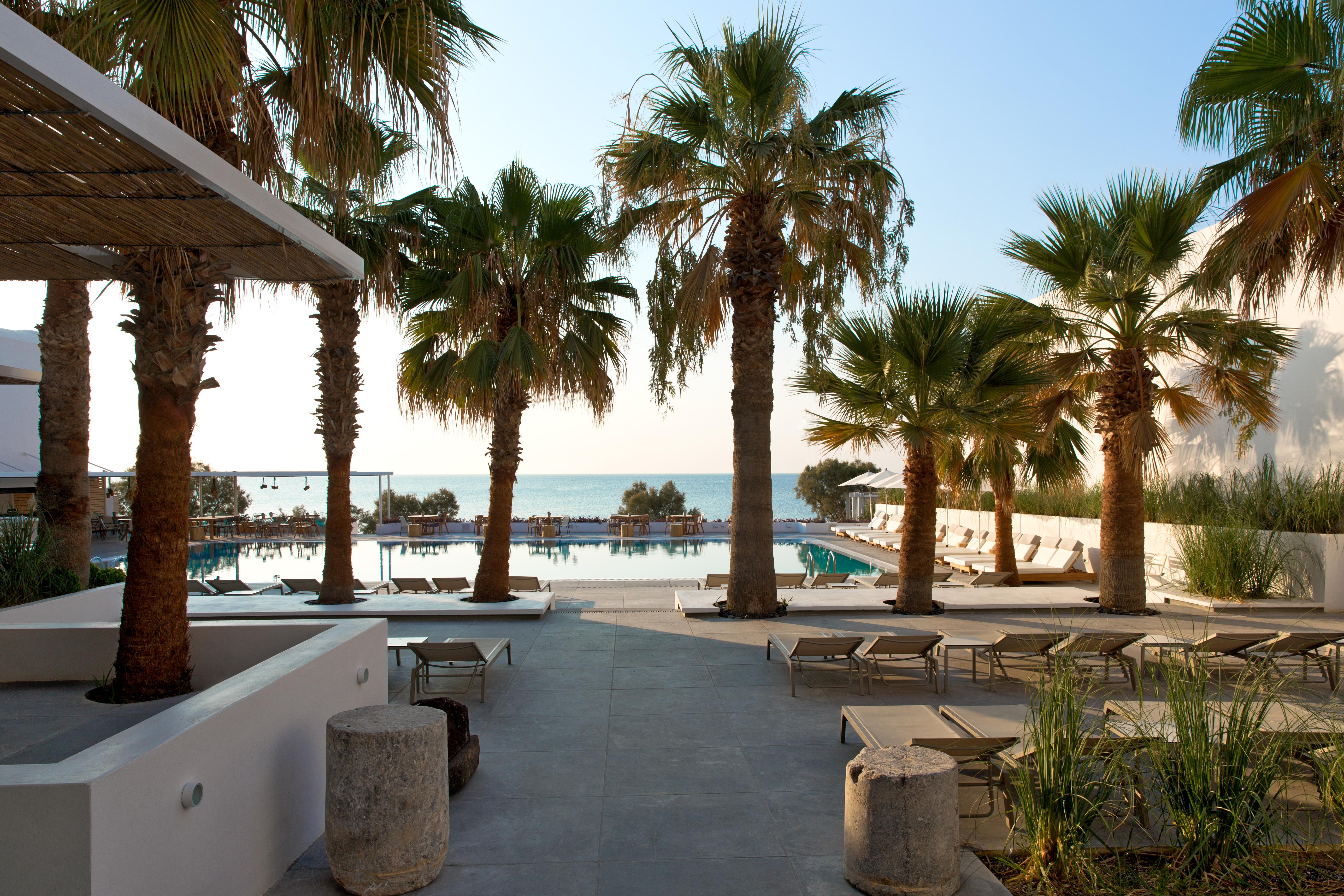 Kamari Beach Hotel Bagian luar foto
