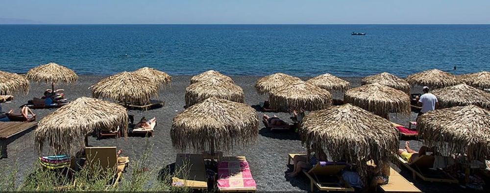 Kamari Beach Hotel Bagian luar foto